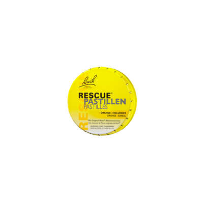 Sie sehen eine Packung RESCUE® Pastillen Orange-Holunder, Produktbild: 03 RESCUE® Pastillen Orange-Holunder, A-Nr.: 5323191 - 03