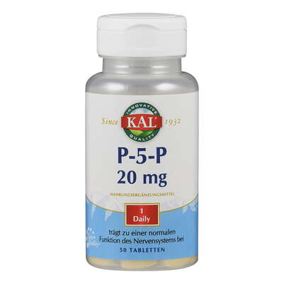 Supplementa P-5-P (Pyridoxal-5-Phosphat) 20 mg Tabletten, A-Nr.: 5396333 - 01