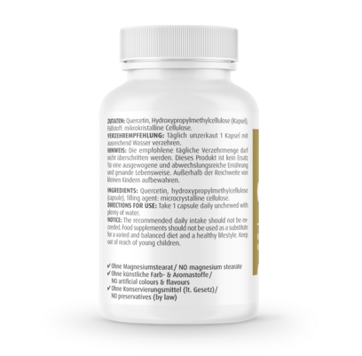 Zeinpharma Quercetin 250 mg Kapseln, A-Nr.: 3874610 - 02