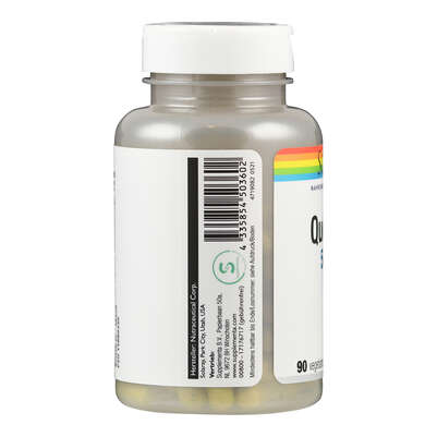 Sie sehen eine Packung Supplementa Quercetin 500 mg Kapseln Solaray, Produktbild: 03 Supplementa Quercetin 500 mg Kapseln Solaray, A-Nr.: 5598048 - 03