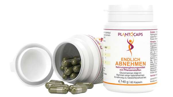 Sie sehen eine Packung plantoCAPS Endlich Abnehmen Kapseln, Produktbild: 03 plantoCAPS Endlich Abnehmen Kapseln, A-Nr.: 4294139 - 03