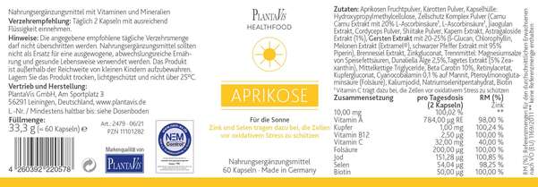 Sie sehen eine Packung Aprikose Kapseln, Produktbild: 02 Aprikose Kapseln, A-Nr.: 4488553 - 02