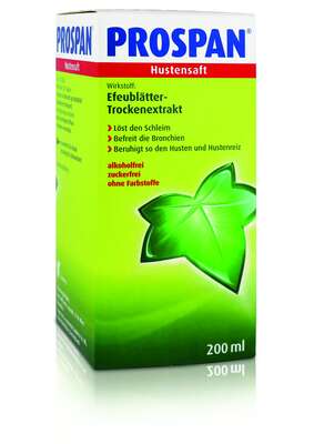 Sie sehen eine Packung Prospan® Hustensaft 200ml, Produktbild: 01 Prospan® Hustensaft 200ml, A-Nr.: 2475428 - 01