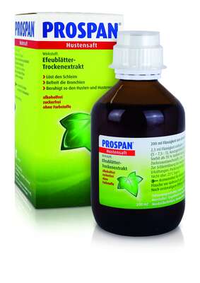 Sie sehen eine Packung Prospan® Hustensaft 200ml, Produktbild: 06 Prospan® Hustensaft 200ml, A-Nr.: 2475428 - 06