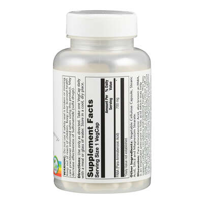 Sie sehen eine Packung Supplementa PABA 700 mg Kapseln, Produktbild: 02 Supplementa PABA 700 mg Kapseln, A-Nr.: 5574390 - 02