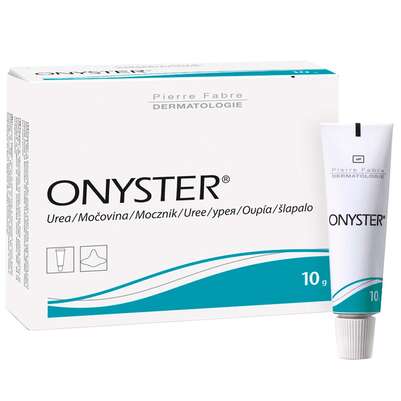 Sie sehen eine Packung Onyster Nagelset Salbe + Pflaster, Produktbild: 01 Onyster Nagelset Salbe + Pflaster, A-Nr.: 3284067 - 01