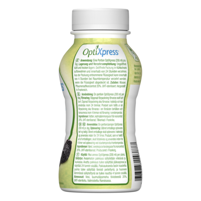 Sie sehen eine Packung OptiXpress® 200ml, Produktbild: 02 OptiXpress® 200ml, A-Nr.: 4760216 - 02