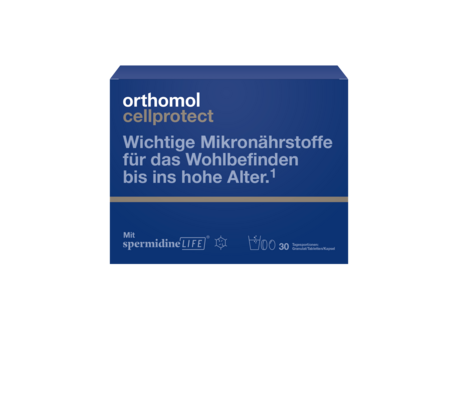 Sie sehen eine Packung Orthomol Cellprotect, Produktbild: 01 Orthomol Cellprotect, A-Nr.: 5740693 - 01