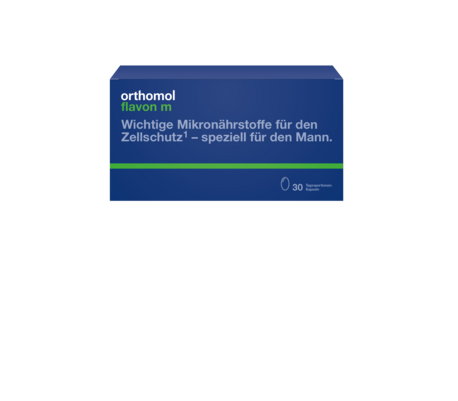 Sie sehen eine Packung Orthomol Flavon M, Produktbild: 01 Orthomol Flavon M, A-Nr.: 2646953 - 01