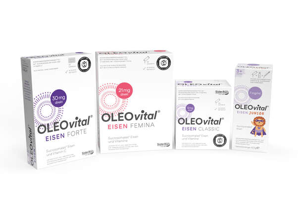 Sie sehen eine Packung OLEOvital® Eisen Femina, Produktbild: 04 OLEOvital® Eisen Femina, A-Nr.: 4540242 - 04