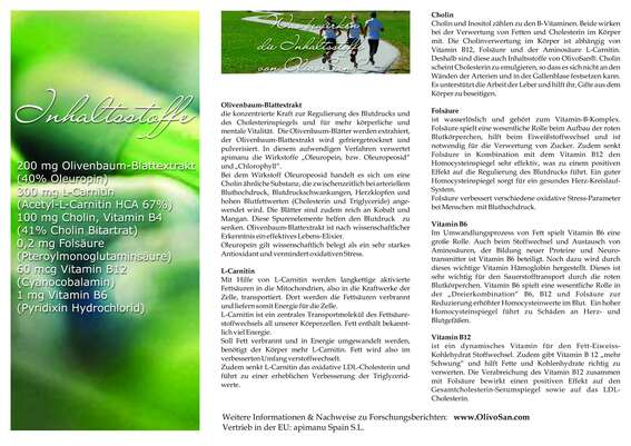 Sie sehen eine Packung Apimanu Olivosan -Cholesterin und Immunsystem Vital Komplex, Produktbild: 04 Apimanu Olivosan -Cholesterin und Immunsystem Vital Komplex, A-Nr.: 3817374 - 04