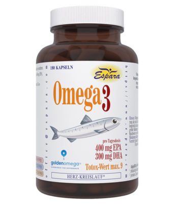 Sie sehen eine Packung Omega-3 Kapseln, Produktbild: 01 Omega-3 Kapseln, A-Nr.: 5720704 - 01