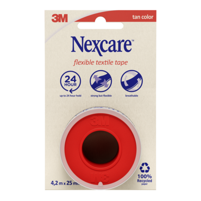 Nexcare™ Flexible Textilfixierpflaster, 4,2 m x 25 mm, 1 Rolle/Packung, A-Nr.: 5738041 - 01
