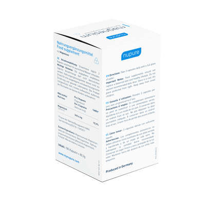 Nupure magnesium mit Magnesiumcitrat Kapseln, A-Nr.: 5778856 - 02
