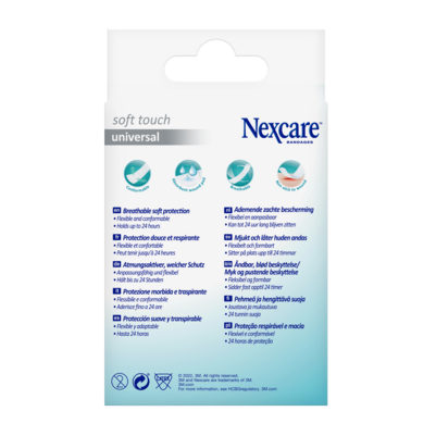 Nexcare™ Soft Touch Universal Pflaster, 19 mm x 72 mm, 20/Packung, A-Nr.: 5738012 - 02