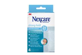 Nexcare™ Strong Hold Pain-free Removal Pflaster, 76.2 mm x 101 mm, 4/Packung, A-Nr.: 4892343 - 01