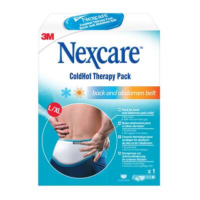 Sie sehen eine Packung Nexcare™ ColdHot Therapy Belt L/XL, 1/Packung, Produktbild: 01 Nexcare™ ColdHot Therapy Belt L/XL, 1/Packung, A-Nr.: 5680583 - 01