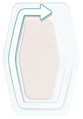 Sie sehen eine Packung Nexcare™ Aqua Clear MAXI Waterproof Pflaster, 60 mm x 88 mm, 5/Pack, Produktbild: 02 Nexcare™ Aqua Clear MAXI Waterproof Pflaster, 60 mm x 88 mm, 5/Pack, A-Nr.: 4892314 - 02