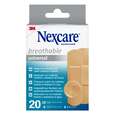 Sie sehen eine Packung Nexcare™ Breathable Universal Pflaster, assortiert, 20/Packung, Produktbild: 01 Nexcare™ Breathable Universal Pflaster, assortiert, 20/Packung, A-Nr.: 5680643 - 01