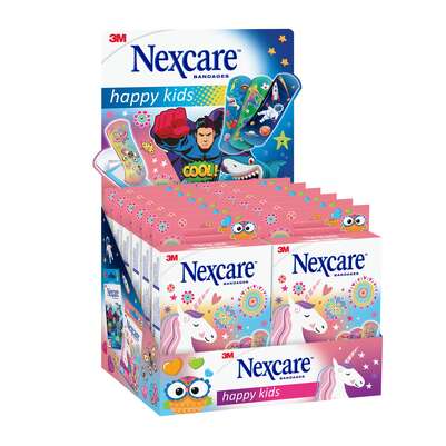 Sie sehen eine Packung Nexcare™ Happy Kids Plasters Magic, assortiert, 20/Packung, Produktbild: 03 Nexcare™ Happy Kids Plasters Magic, assortiert, 20/Packung, A-Nr.: 5436529 - 03