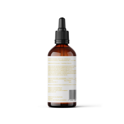 Sie sehen eine Packung Naturvit® Vitamin D3 plus K2 Tropfen vegan, Produktbild: 02 Naturvit® Vitamin D3 plus K2 Tropfen vegan, A-Nr.: 5666608 - 02