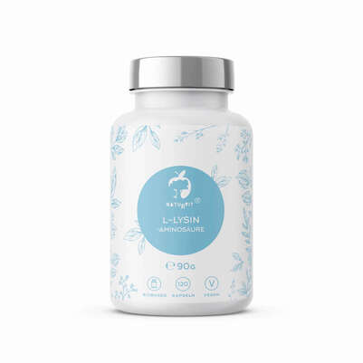 Sie sehen eine Packung Naturvit® L-Lysin, Produktbild: 01 Naturvit® L-Lysin, A-Nr.: 5667418 - 01