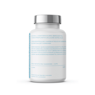 Sie sehen eine Packung Naturvit® L-Lysin, Produktbild: 02 Naturvit® L-Lysin, A-Nr.: 5667418 - 02