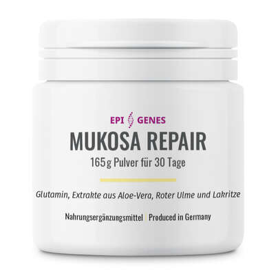 Sie sehen eine Packung NatuGena Mukosa Repair Pulver, Produktbild: 01 NatuGena Mukosa Repair Pulver, A-Nr.: 5699358 - 01