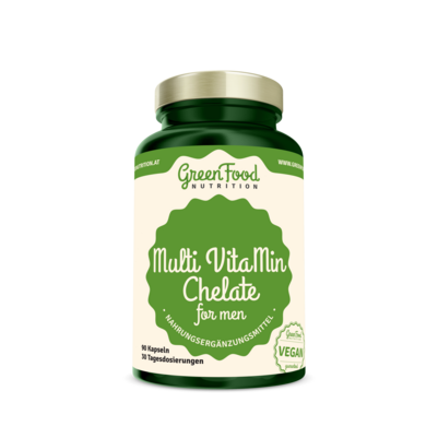 GreenFood Nutrition Multi VitaMin Chelate für Männer 90 Kapseln, A-Nr.: 5634459 - 01
