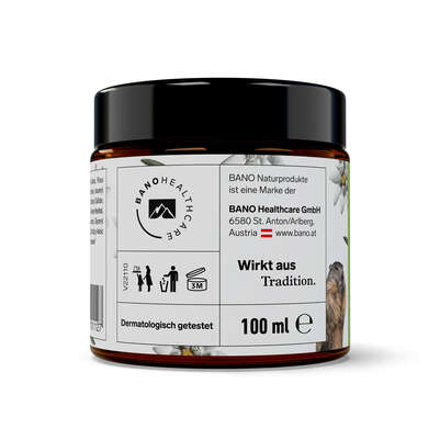 Sie sehen eine Packung Arlberger Murmelin Sport- und Gelenkssalbe 100ml, Produktbild: 02 Arlberger Murmelin Sport- und Gelenkssalbe 100ml, A-Nr.: 5075304 - 02
