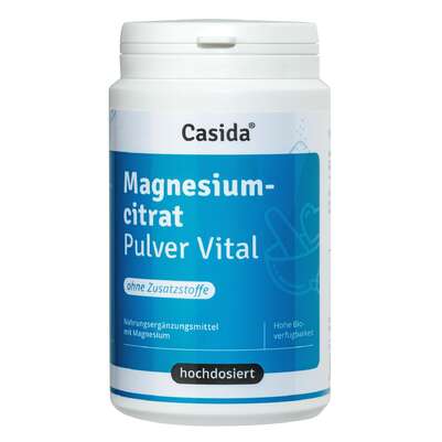 Sie sehen eine Packung Magnesiumcitrat Pulver Vital, Produktbild: 01 Magnesiumcitrat Pulver Vital, A-Nr.: 4362504 - 01