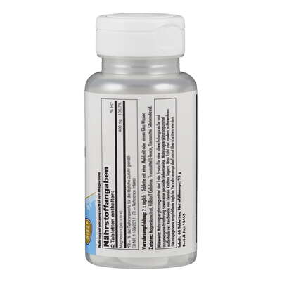 Sie sehen eine Packung Supplementa Magnesium Citrat 400 mg Tabletten, Produktbild: 02 Supplementa Magnesium Citrat 400 mg Tabletten, A-Nr.: 5597818 - 02