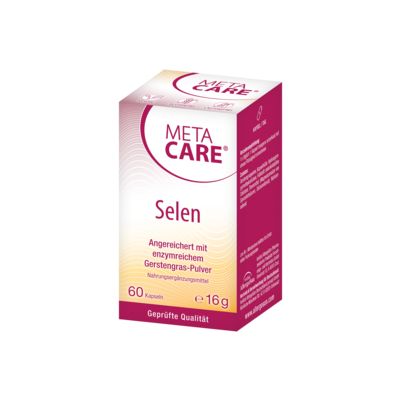 Sie sehen eine Packung META-CARE® Selen, 60 Kapseln, Produktbild: 01 META-CARE® Selen, 60 Kapseln, A-Nr.: 3408670 - 01
