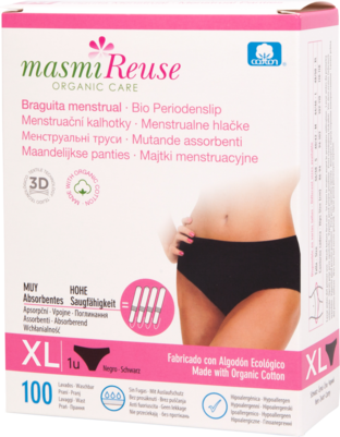 Bio Periodenslip Masmi Reuse - Waschbar - Größe XL, A-Nr.: 5588297 - 01