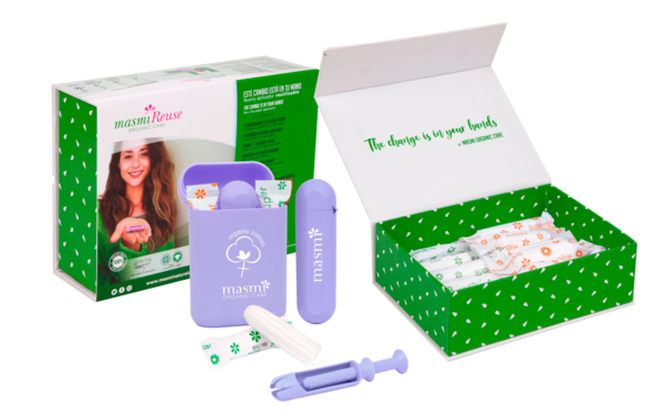Sie sehen eine Packung Bio Tampons mit Re-Use Applikator Super & Super Plus MASMI, Produktbild: 02 Bio Tampons mit Re-Use Applikator Super & Super Plus MASMI, A-Nr.: 5713526 - 02