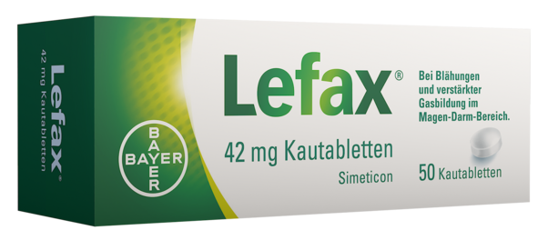 Sie sehen eine Packung Lefax® Kautabletten, Produktbild: 01 Lefax® Kautabletten, A-Nr.: 2456394 - 01