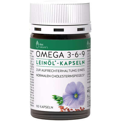 doc nature‘s OMEGA 3-6-9 Leinöl*-Kapseln, A-Nr.: 5405799 - 01