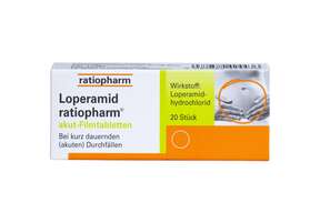 Loperamid ratiopharm® akut Filmtabletten, A-Nr.: 2424431 - 01