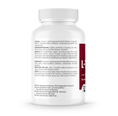 Zeinpharma L-Tyrosin Kapseln, A-Nr.: 3956710 - 02