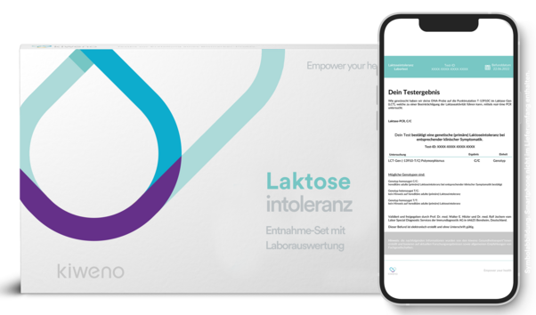 Sie sehen eine Packung Laktose Intoleranz Test, Produktbild: 01 Laktose Intoleranz Test, A-Nr.: 5702617 - 01