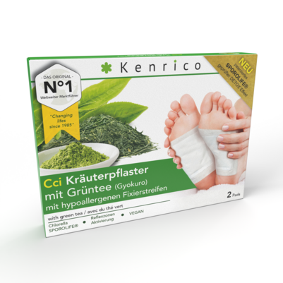 Sie sehen eine Packung Cci Kräuterpflaster mit Grüntee (Gyokuro), Produktbild: 01 Cci Kräuterpflaster mit Grüntee (Gyokuro), A-Nr.: 4831442 - 01