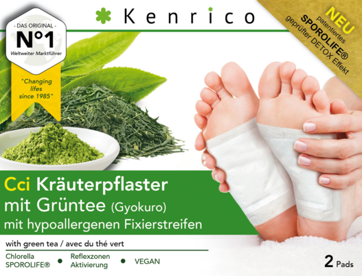 Sie sehen eine Packung Cci Kräuterpflaster mit Grüntee (Gyokuro), Produktbild: 02 Cci Kräuterpflaster mit Grüntee (Gyokuro), A-Nr.: 4831442 - 02
