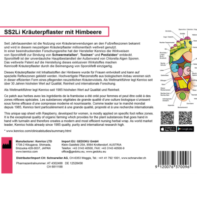 Sie sehen eine Packung SS2Li Kräuterpflaster mit Himbeere, Produktbild: 03 SS2Li Kräuterpflaster mit Himbeere, A-Nr.: 4302488 - 03