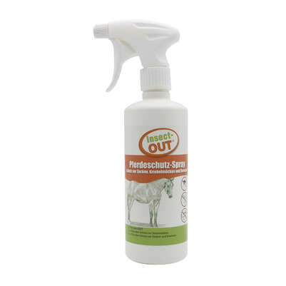 Sie sehen eine Packung Insect-OUT Pferdeschutzspray, Produktbild: 02 Insect-OUT Pferdeschutzspray, A-Nr.: 5750740 - 02