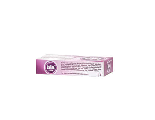 Sie sehen eine Packung isla cassis Halspastillen 30 Stück, Produktbild: 02 isla cassis Halspastillen 30 Stück, A-Nr.: 3061373 - 02