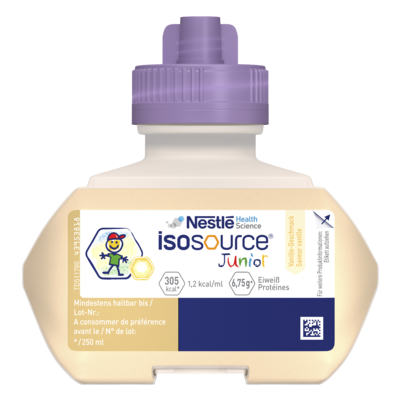 Sie sehen eine Packung Isosource® Junior, Produktbild: 01 Isosource® Junior, A-Nr.: 2345499 - 01