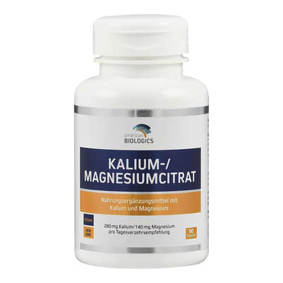 Sie sehen eine Packung Supplementa Kalium-/ Magnesiumcitrat Kapseln, Produktbild: 01 Supplementa Kalium-/ Magnesiumcitrat Kapseln, A-Nr.: 5596813 - 01