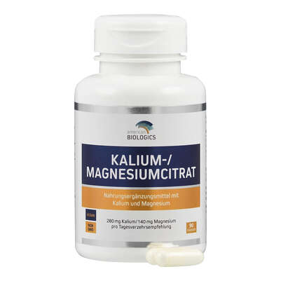 Sie sehen eine Packung Supplementa Kalium-/ Magnesiumcitrat Kapseln, Produktbild: 04 Supplementa Kalium-/ Magnesiumcitrat Kapseln, A-Nr.: 5596813 - 04