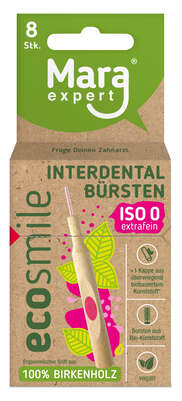 Sie sehen eine Packung ecosmile INTERDENTALBÜRSTEN ISO 0, extrafein, Produktbild: 02 ecosmile INTERDENTALBÜRSTEN ISO 0, extrafein, A-Nr.: 5678942 - 02