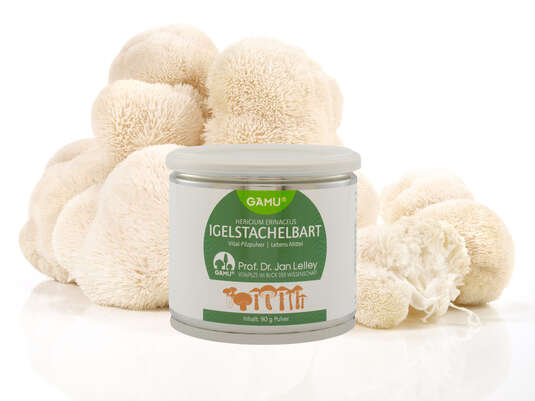 Sie sehen eine Packung Gamu Igelstachelbart | Hericium erinaceus Pulver, Produktbild: 02 Gamu Igelstachelbart | Hericium erinaceus Pulver, A-Nr.: 5600259 - 02